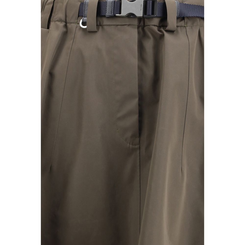 Bicolor Recycled Polyester Midi Skirt