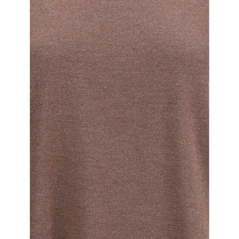 Brown Nylon T-Shirt