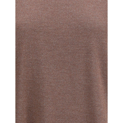 Brown Nylon T-Shirt