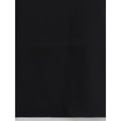 Black Silk Sleeveles T-Shirt