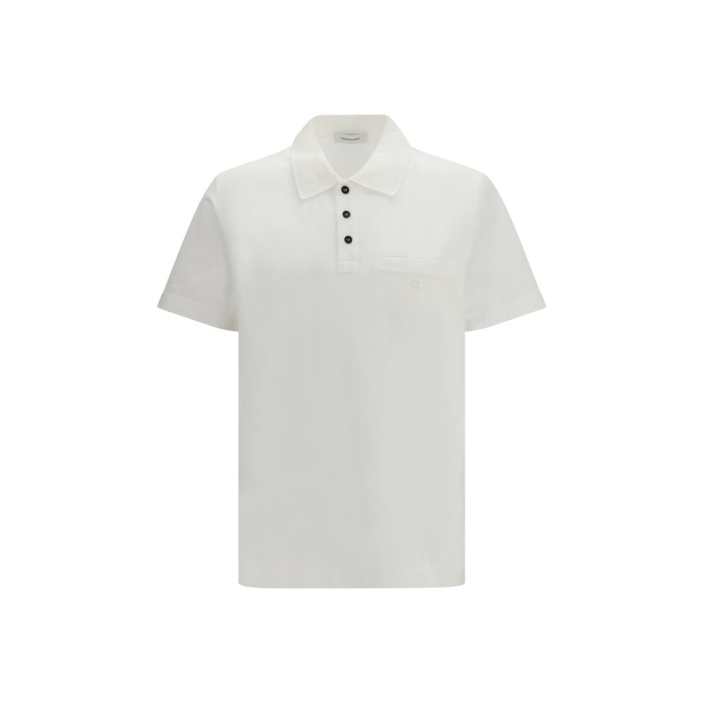 White Cotton Polo Shirt