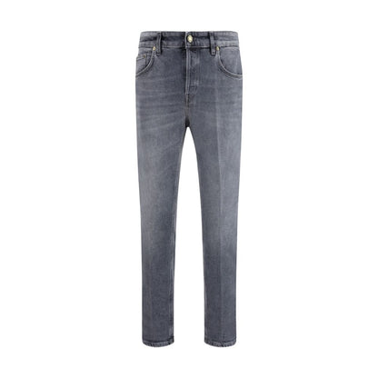 Gray Cotton Jeans Denim