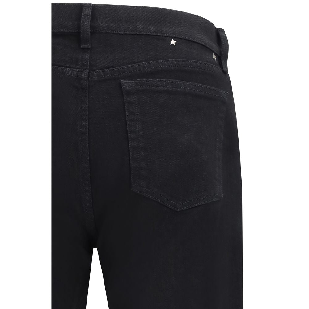 Black Cotton Slim Fit Jeans