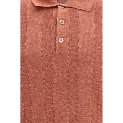 Orange Cotton Polo Shirt