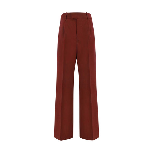 Multicolor Polyester Flared Pants