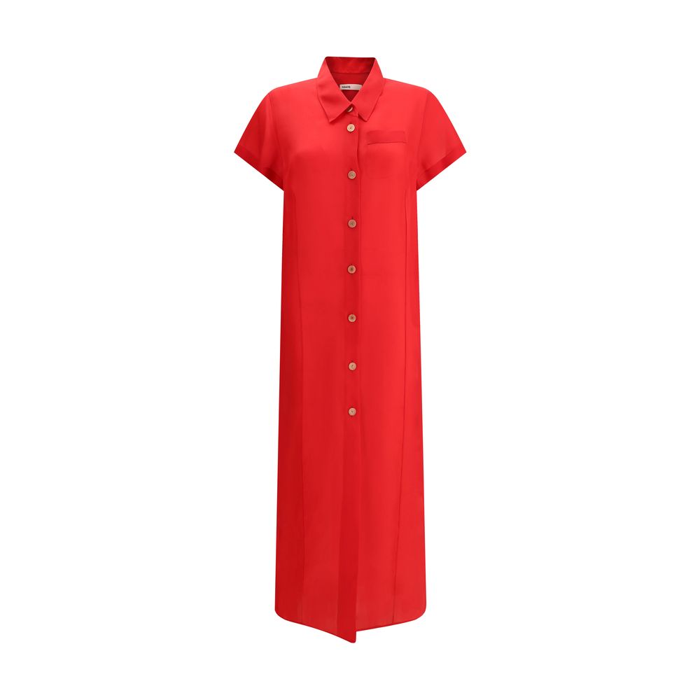 Multicolor Silk Casual Dress