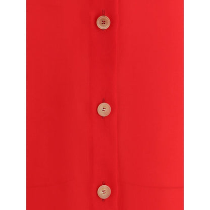 Multicolor Silk Casual Dress