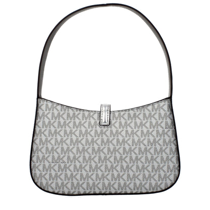 Gray Fabric Handbag