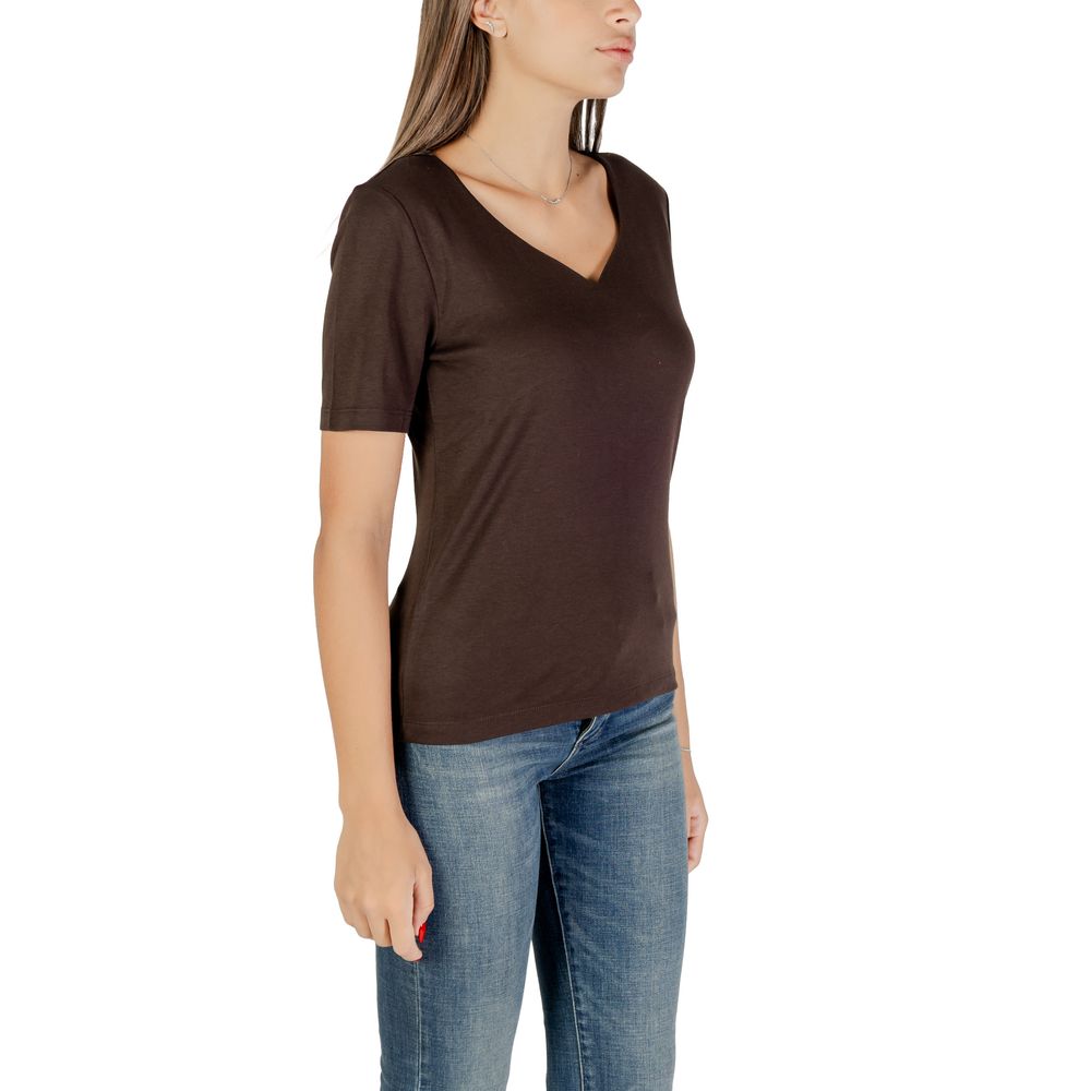 Brown Cotton T-Shirt