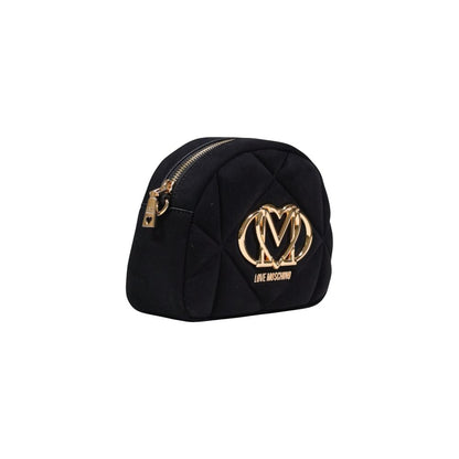 Black Suede Leather Handbag