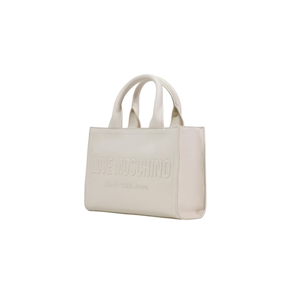 Beige Polyethylene Handbag