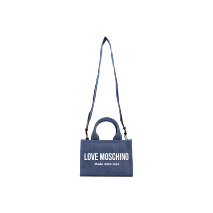 Blue Cotton Handbag