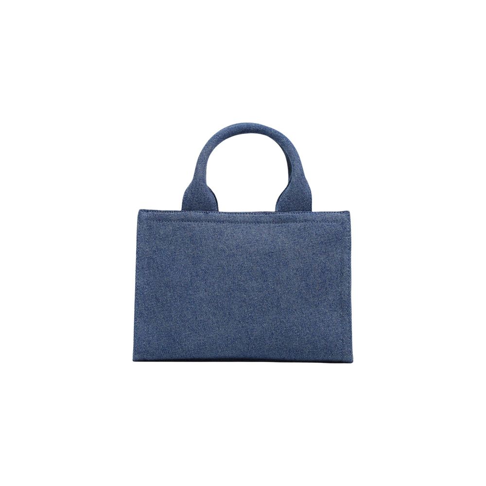 Blue Cotton Handbag
