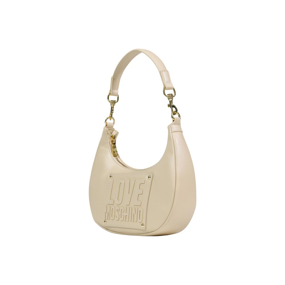 Cream Polyethylene Handbag