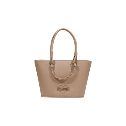 Beige Polyethylene Handbag