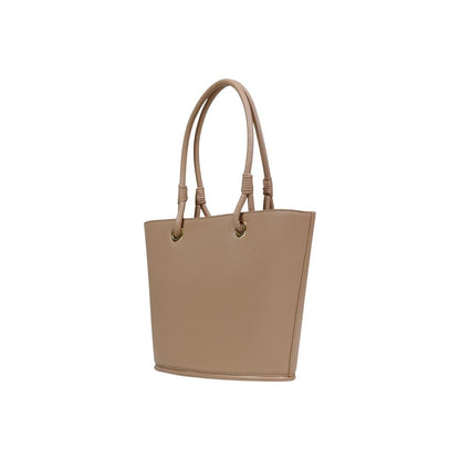 Beige Polyethylene Handbag