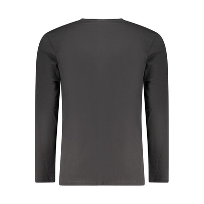 Black Cotton Men T-Shirt