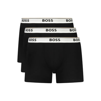 Black Cotton Men Boxer