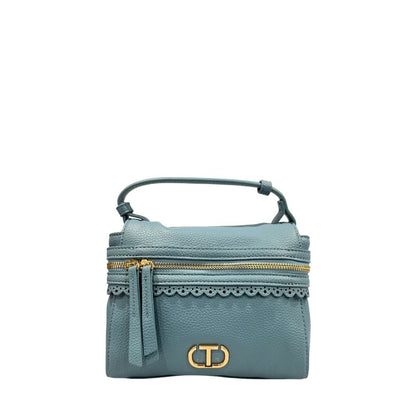 Blue PU Women Handbag