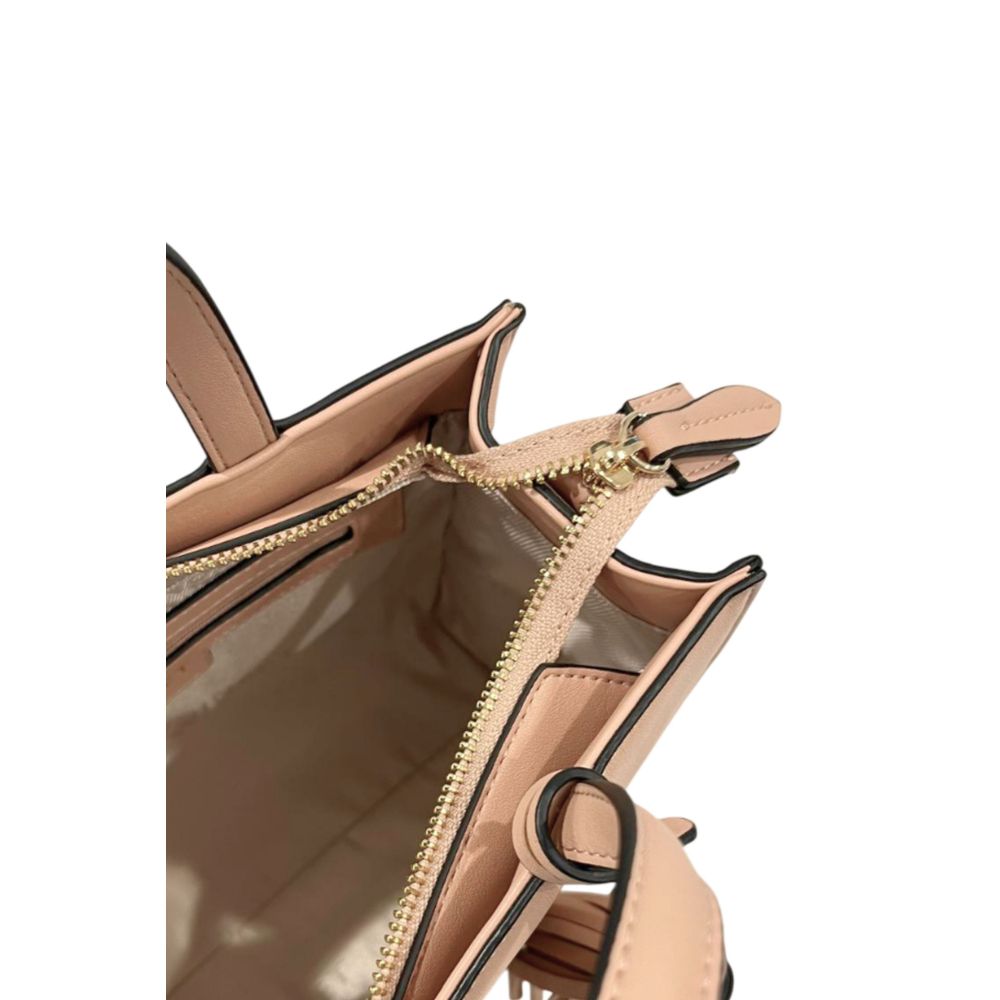 Pink PU Women Handbag