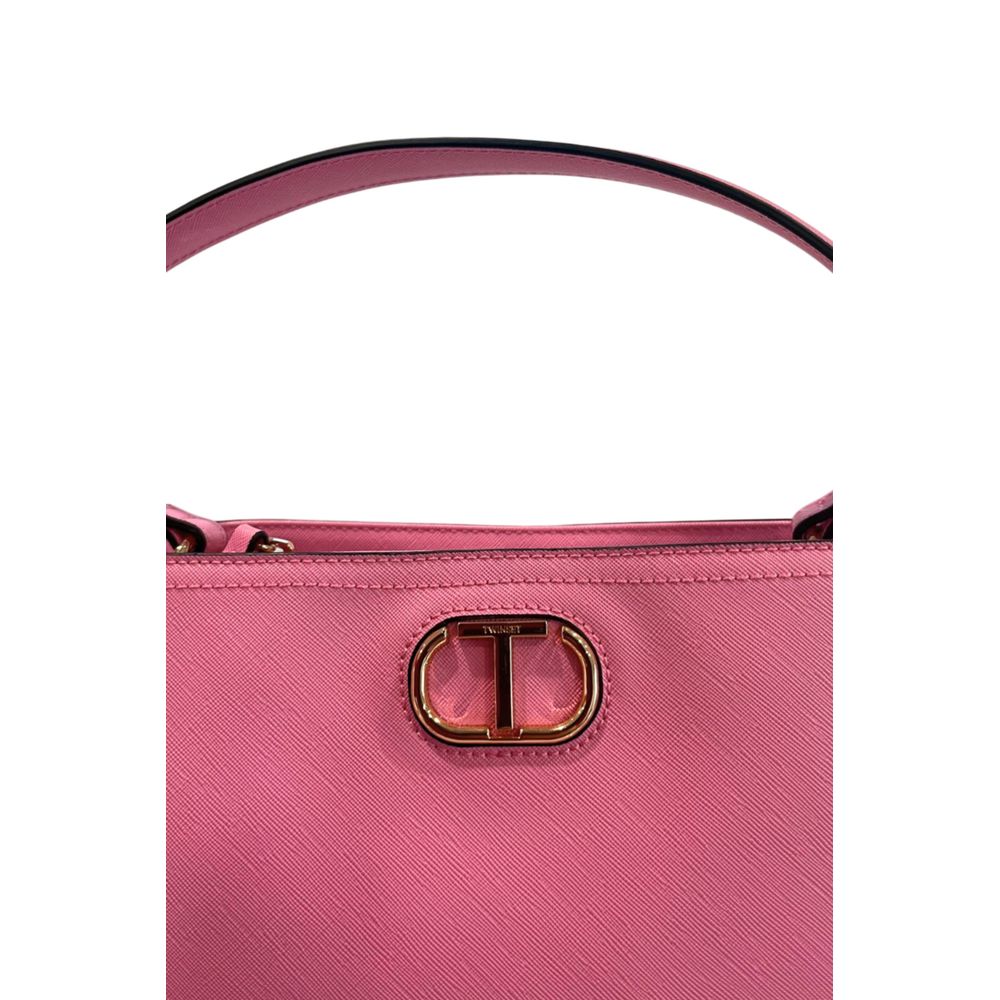 Pink PU Women Handbag