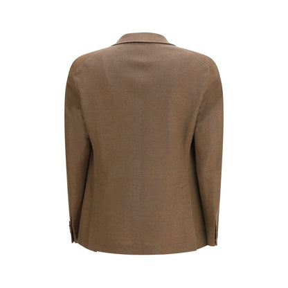 Brown Linen Blazer