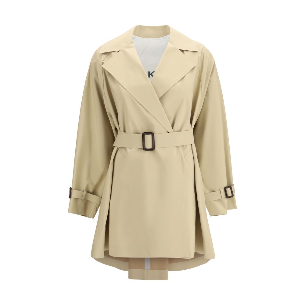 Beige Cotton Trench Coat