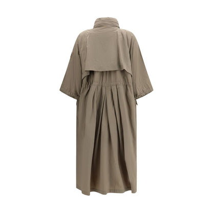 Bicolor Polyamide Trench Coat