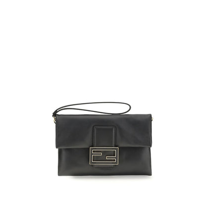 Black Calf Leather Bos Taurus Clutch Bag