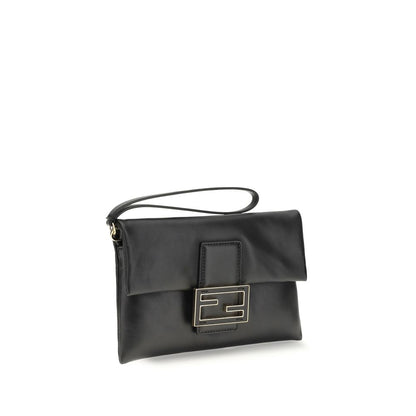 Black Calf Leather Bos Taurus Clutch Bag