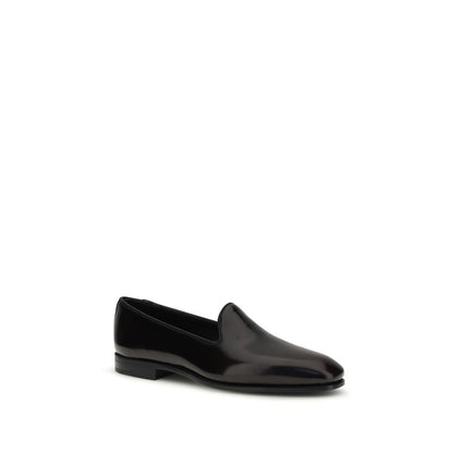 Purple Calf Leather Bos Taurus Slip-On Loafers