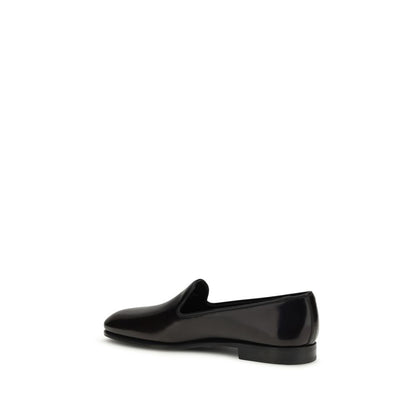 Purple Calf Leather Bos Taurus Slip-On Loafers