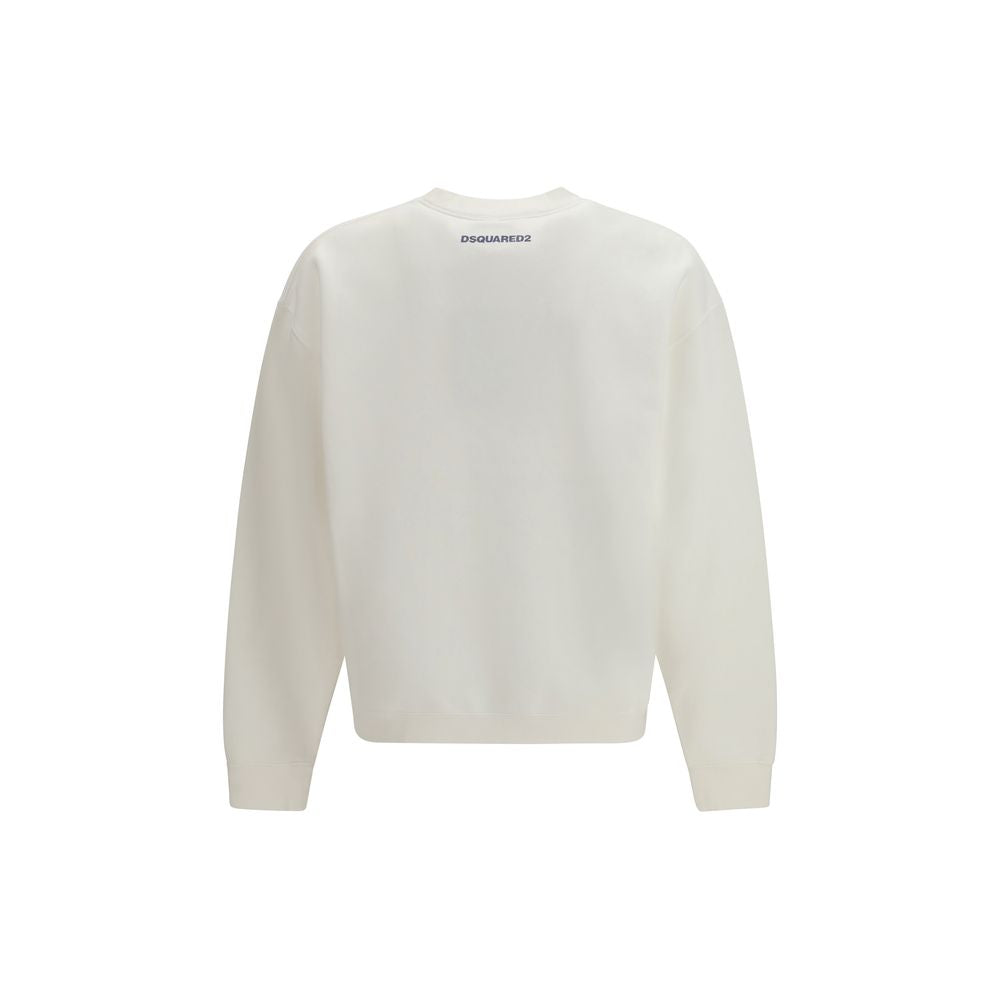 White Cotton Sweatshirt