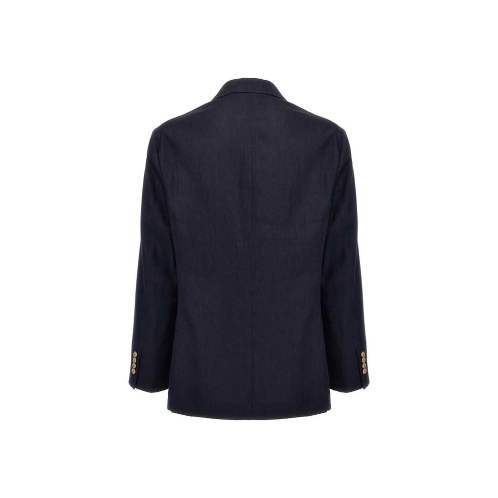 Blue Linen Blazer