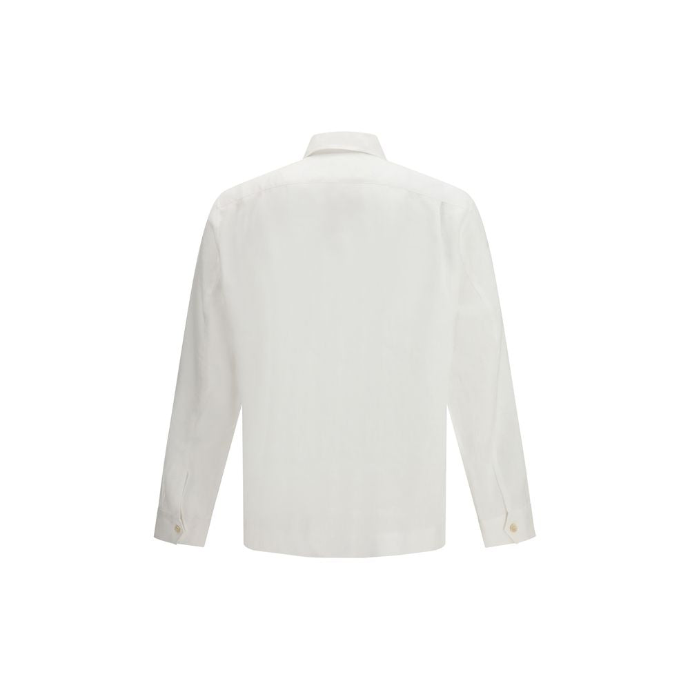 White Linen Dress Shirt