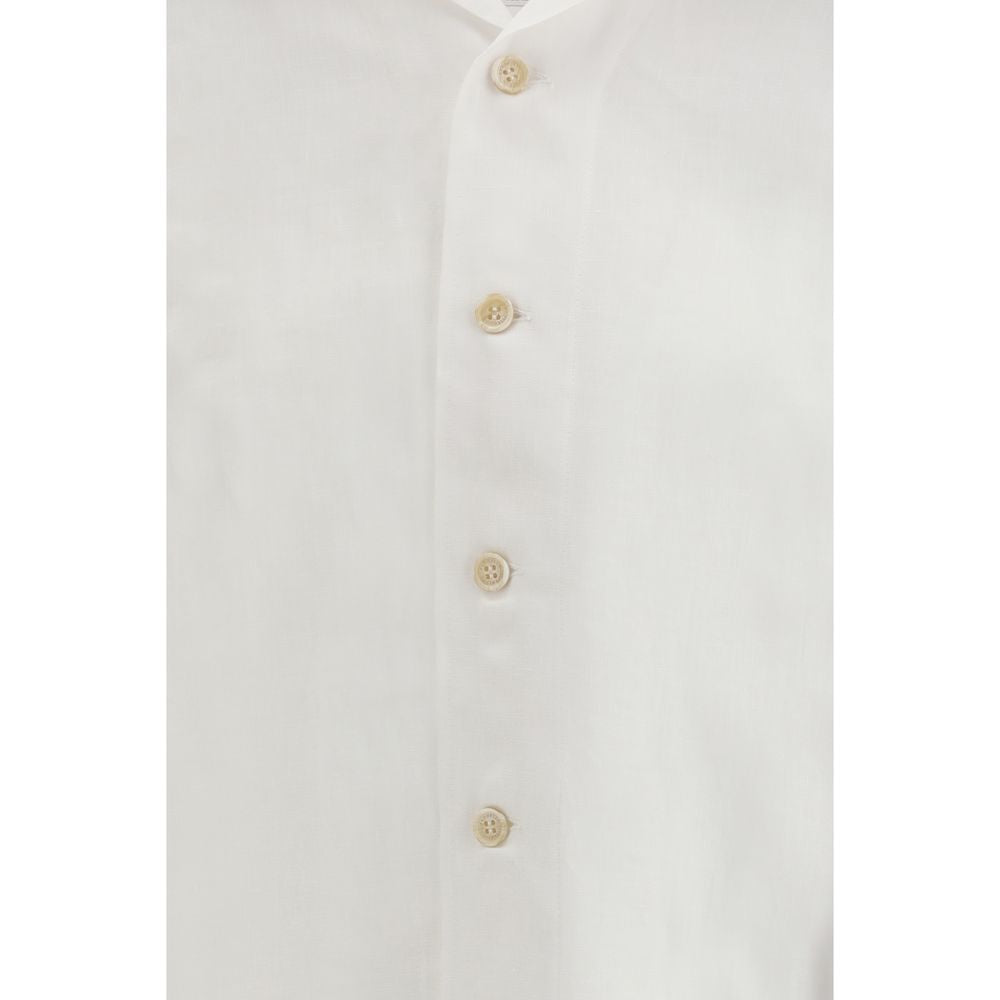 White Linen Dress Shirt