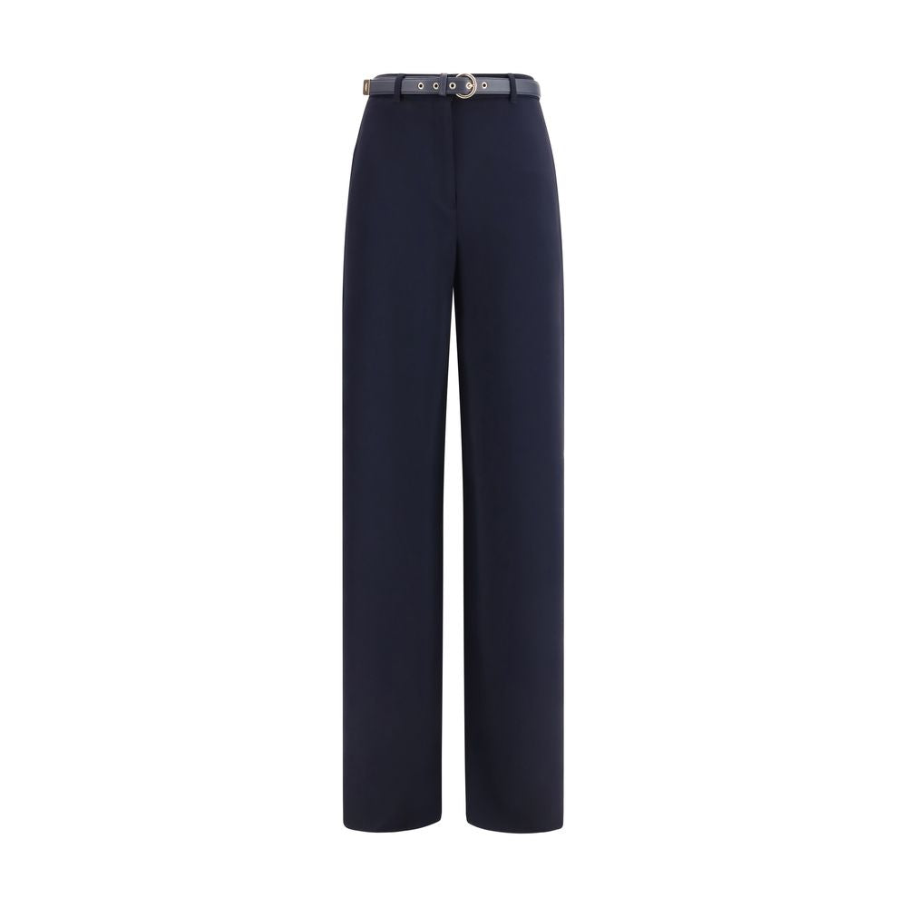 Blue Triacetate Casual Pants