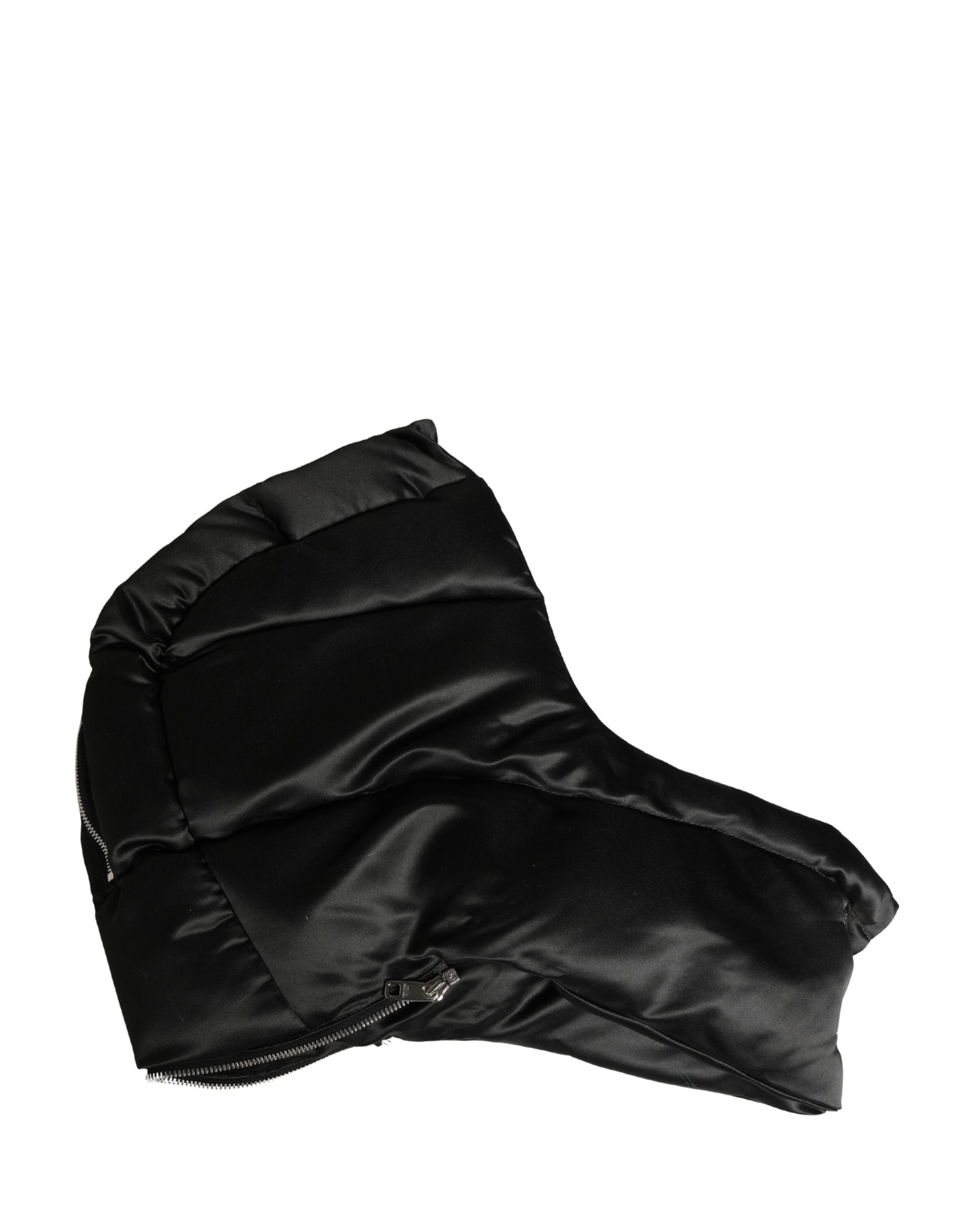 Black Polyester Whole Head Wrap Capello Hat