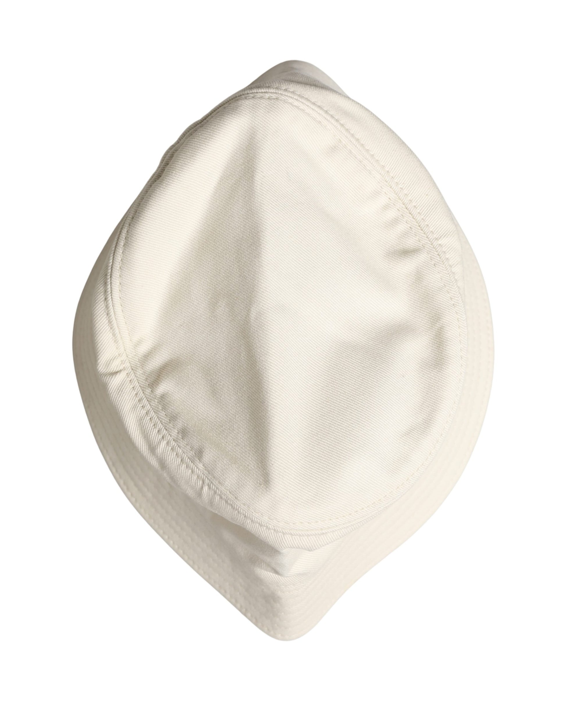 Men White Cotton Bucket Fisherman Capello Hat