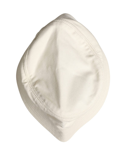 Men White Cotton Bucket Fisherman Capello Hat