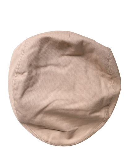 Men Beige Cotton Newsboy Cloth Capello Hat