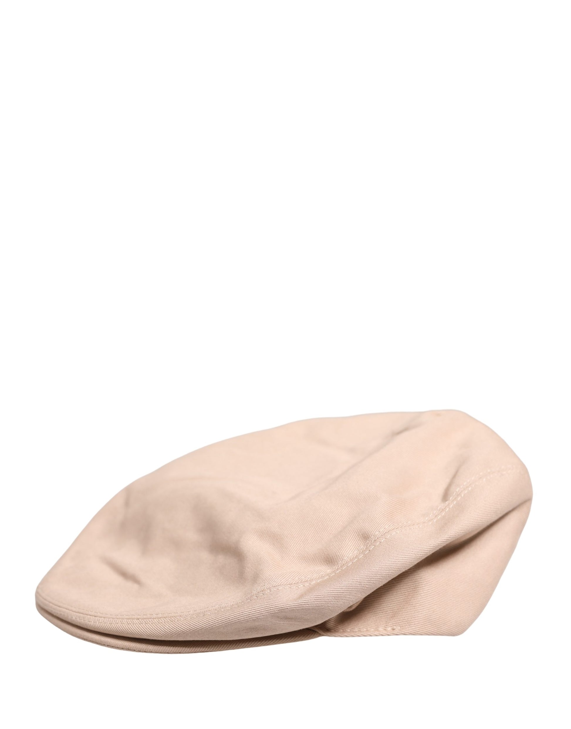 Men Beige Cotton Newsboy Cloth Capello Hat