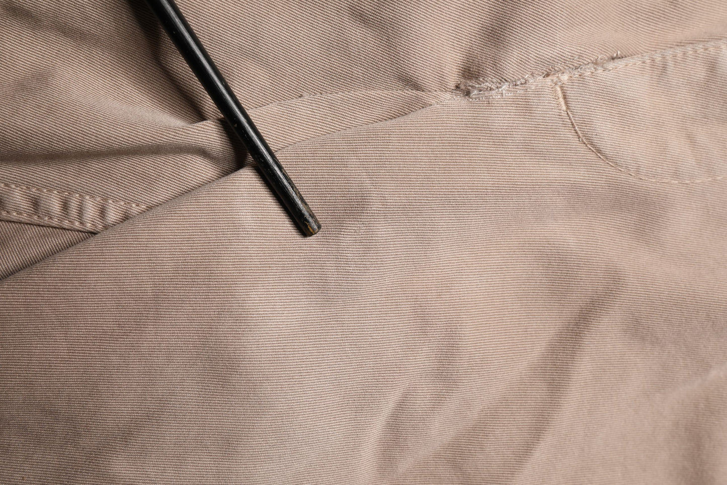 Beige Straight Cargo Chino Trouser Pants