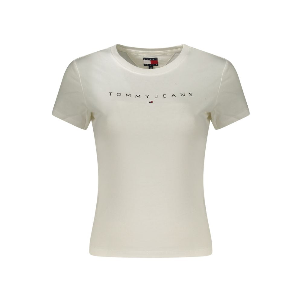 White Cotton Women's T-Shirt