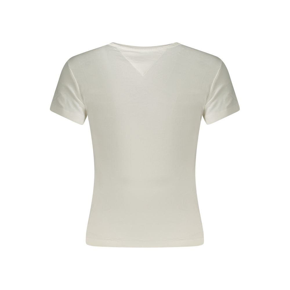 White Cotton Women's T-Shirt
