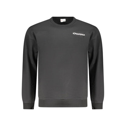 Black Cotton Men's Sweatshirt
