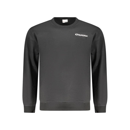 Black Cotton Men's Sweatshirt