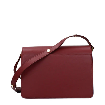 Red Leather Shoulder Bag