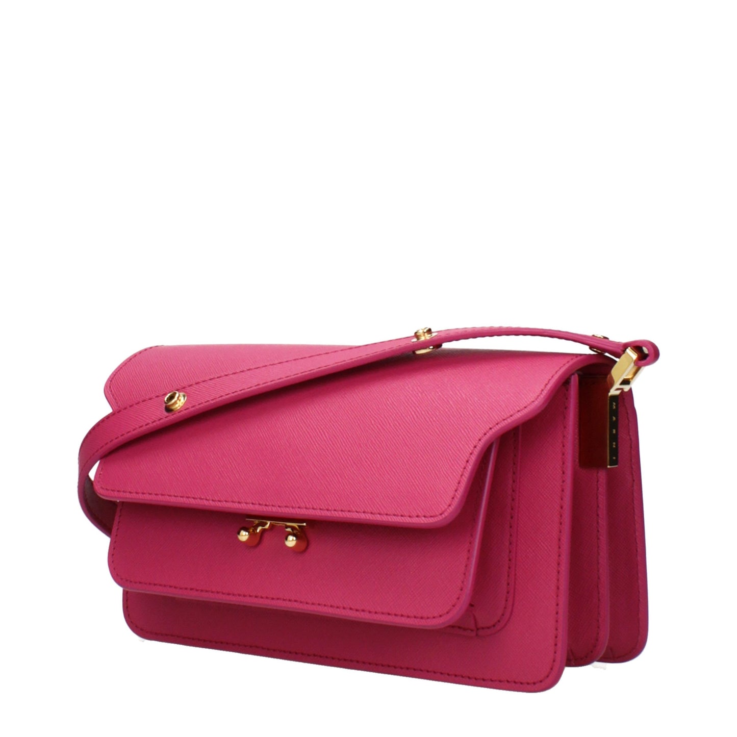 Pink Leather Shoulder Bag