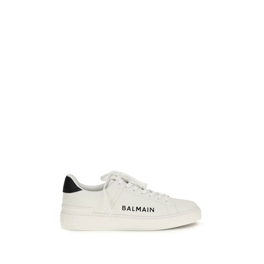 White Calf Leather Bos Taurus Low Top Sneakers